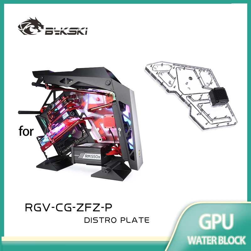 Distro Plate Ddc Pump Combo - BYKSKI RGV-CG-ZFZ-P Soluzione per canali d'acqua